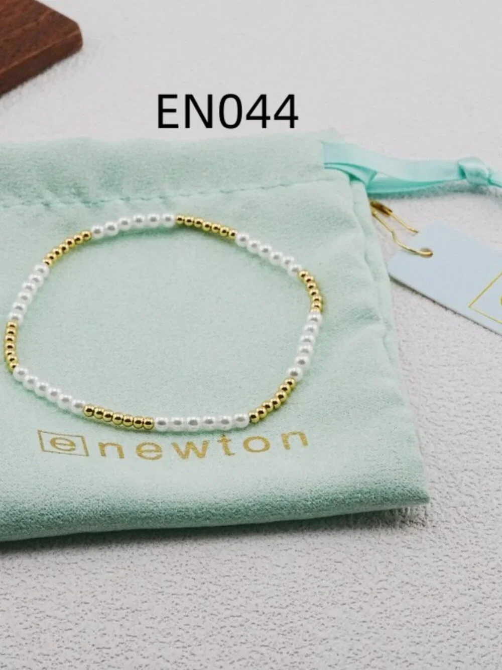 Enewton Gold Bead & Pearl Bracelet